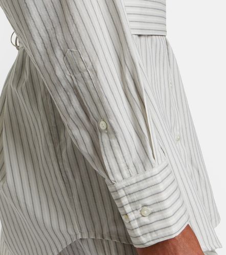 Róhe Camisa de seda y algodón a rayas con cinturón - Rohe - Modalova