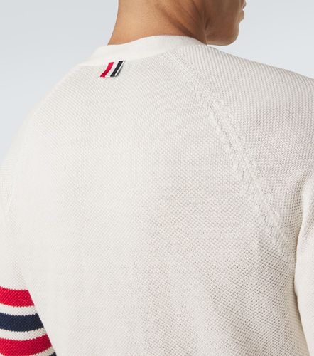 Cardigan 4-Bar in lino e cotone - Thom Browne - Modalova