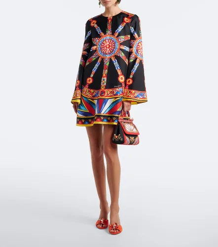 Carretto silk twill kaftan - Dolce&Gabbana - Modalova