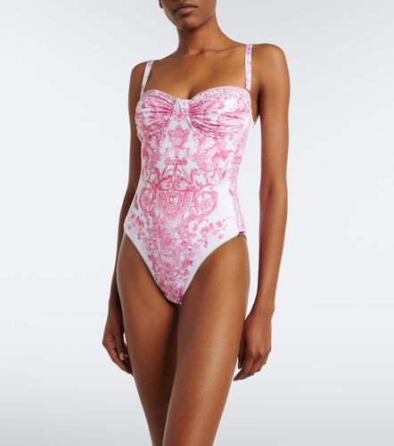 Embellished printed swimsuit - Camilla - Modalova