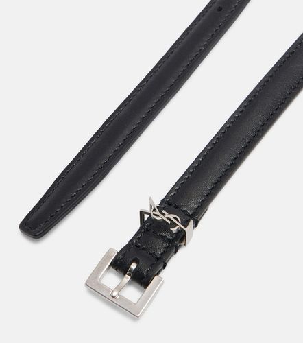 Cassandre leather belt - Saint Laurent - Modalova