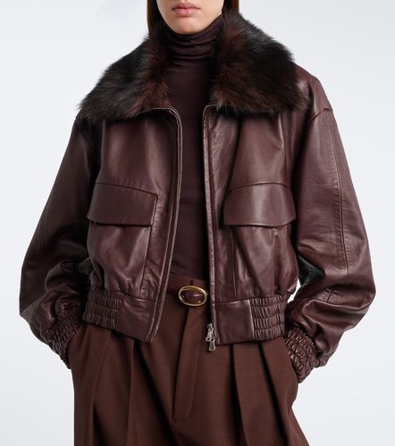 Blousonjacke mit Shearling - Nour Hammour - Modalova