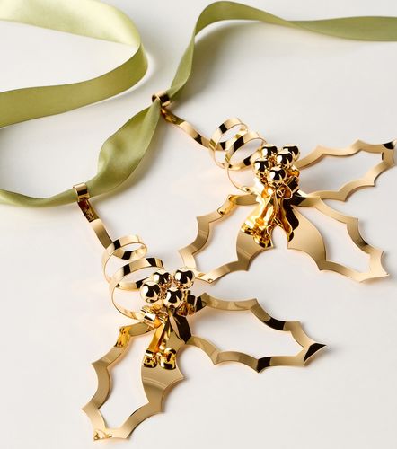 Set de 2 adornos chapados en oro de 18 ct - Georg Jensen - Modalova