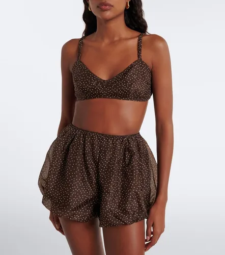 SIR Polka-dot silk organza bra top - SIR - Modalova