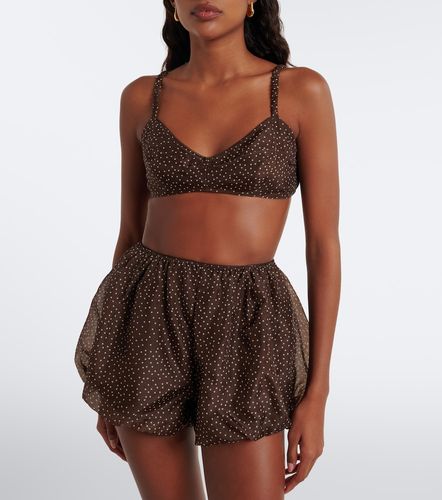 SIR Top in organza di seta a pois - SIR - Modalova