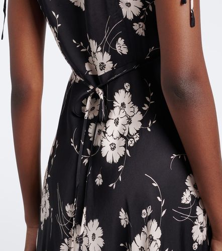 Abito midi Fern in raso con pizzo floreale - Rixo - Modalova