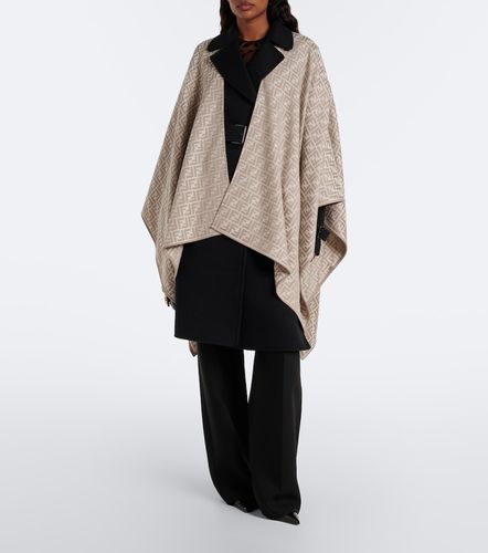 Fendi FF wool and silk poncho - Fendi - Modalova