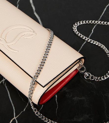 Logo leather wallet on chain - Christian Louboutin - Modalova