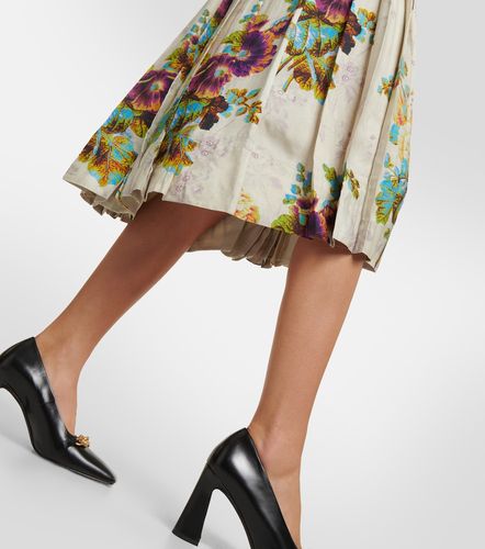 Falda midi de satén floral - Tory Burch - Modalova