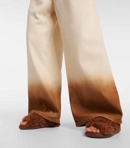 Jeans a gamba larga e vita alta - Alanui - Modalova