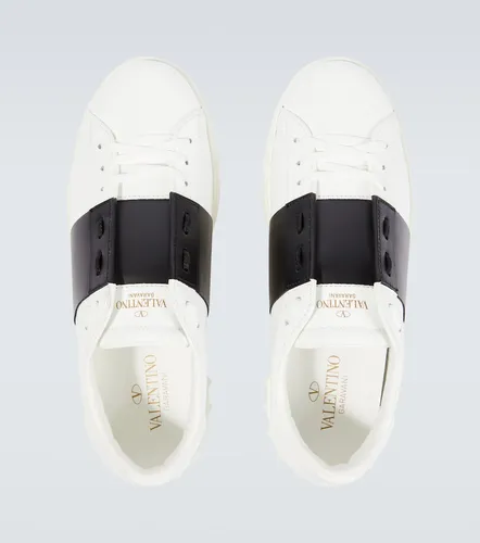 Open leather sneakers - Valentino Garavani - Modalova