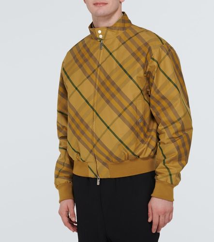 Check cotton twill bomber jacket - Burberry - Modalova