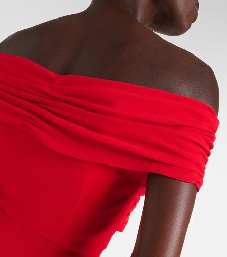 Vestido midi de crepé - Self-Portrait - Modalova