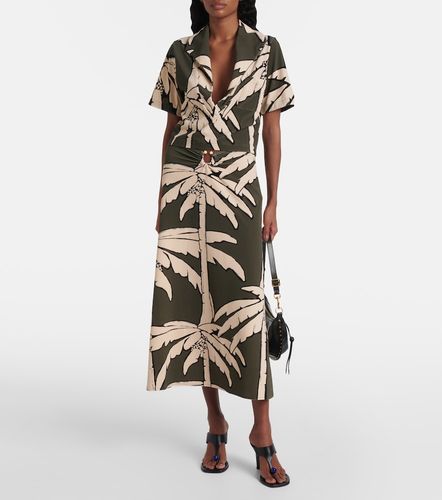 Camisa de rizo estampada cropped - Johanna Ortiz - Modalova