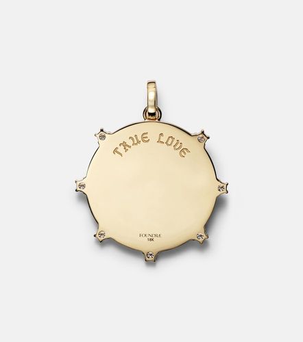 Colgante Love de oro de 18 ct con diamantes - FoundRae - Modalova