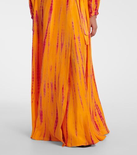 Vestido envolvente de seda tie-dye - Anna Kosturova - Modalova