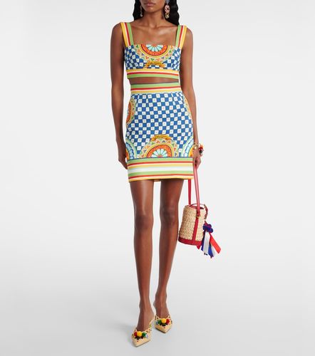 Cotton patterned miniskirt - Dolce&Gabbana - Modalova