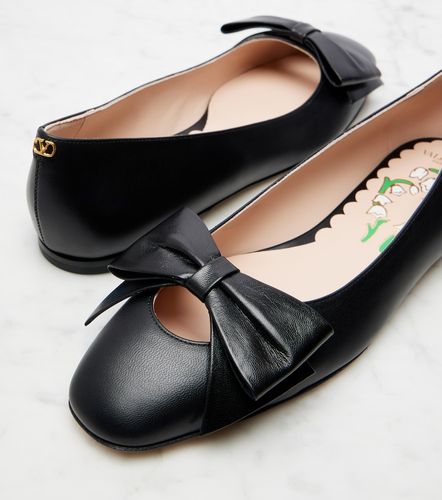 Bailarinas Bowow de piel - Valentino Garavani - Modalova