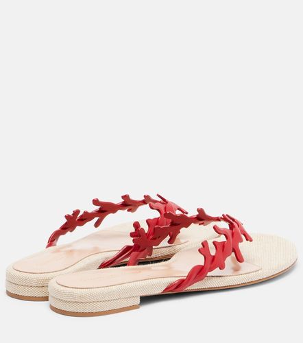 Sandalen aus Canvas und Leder - Gianvito Rossi - Modalova