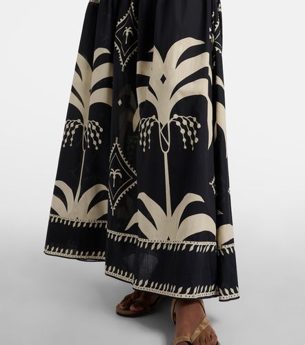 Vestido largo de algodón estampado - Johanna Ortiz - Modalova