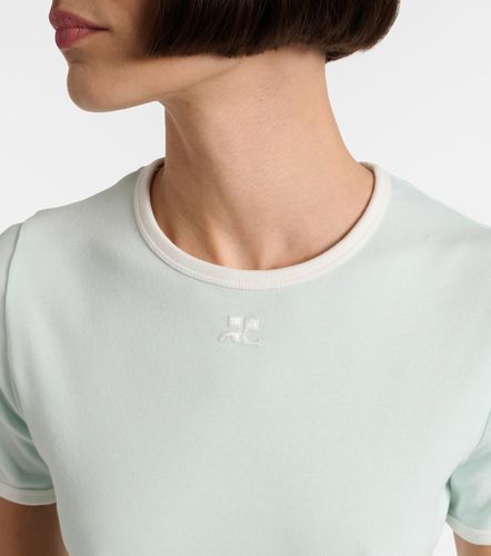 Courrèges Camiseta Signature de algodón con logo - Courreges - Modalova