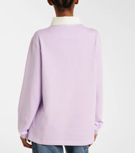Printed cotton polo sweater - JW Anderson - Modalova