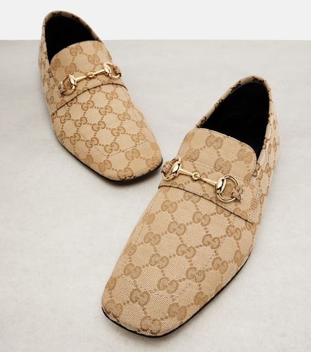 Mocassini Horsebit in canvas GG - Gucci - Modalova