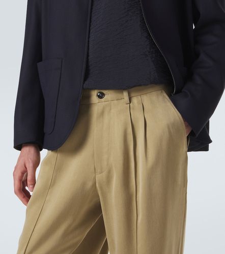 Pantaloni a gamba larga plissé - Giorgio Armani - Modalova