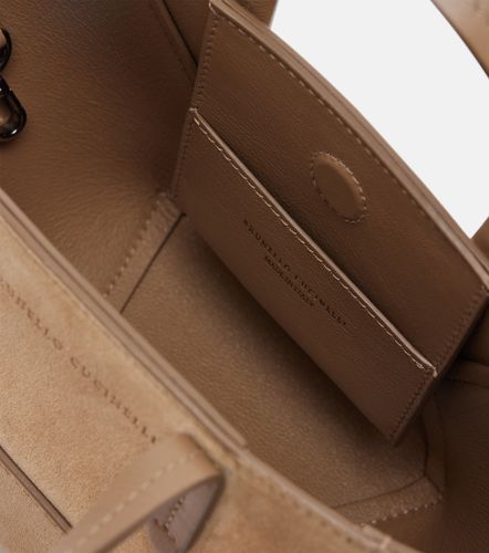 Duo Mini Monili suede top-handle bag - Brunello Cucinelli - Modalova