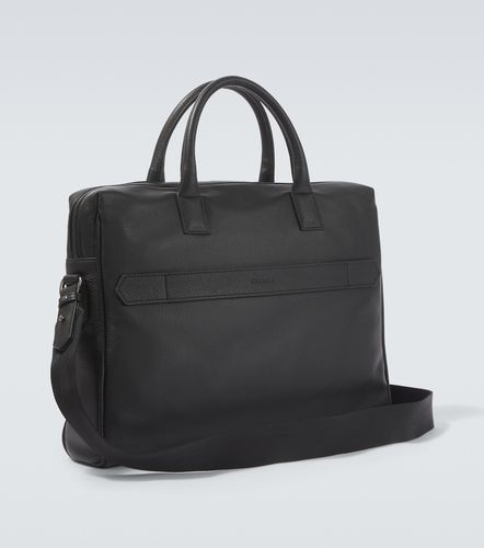 Canali Leather briefcase - Canali - Modalova
