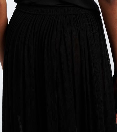 Gonna lunga in seta con volant - Saint Laurent - Modalova