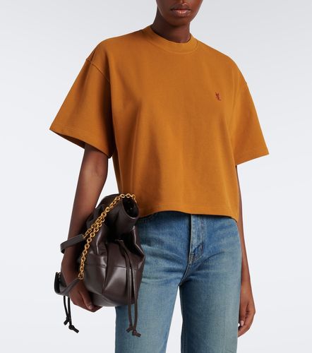Cassandre oversized cotton pique T-shirt - Saint Laurent - Modalova