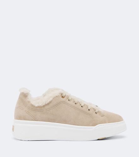 Sneakers aus Veloursleder mit Shearling - Max Mara - Modalova