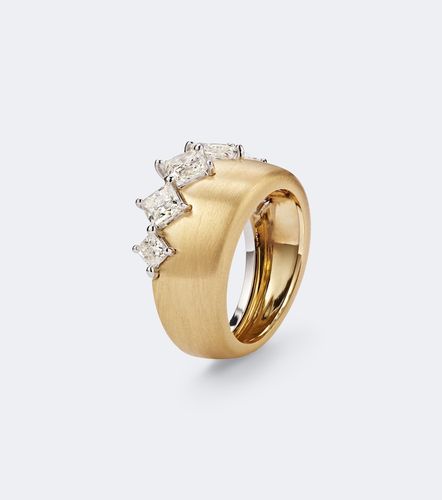 Anello Me in giallo e bianco 18kt con diamanti - Nikos Koulis - Modalova