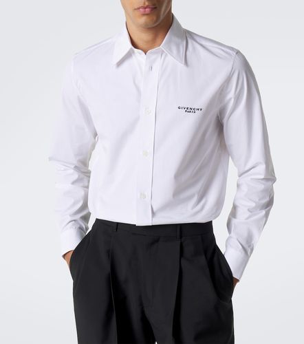 Camicia in popeline di cotone con ricamo - Givenchy - Modalova