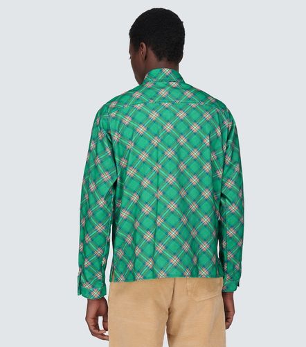 Camisa en pana de algodón a cuadros - ERL - Modalova