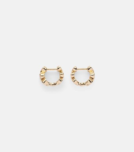 Pendientes de aro Heart Diamond de oro de 14 ct - Sydney Evan - Modalova