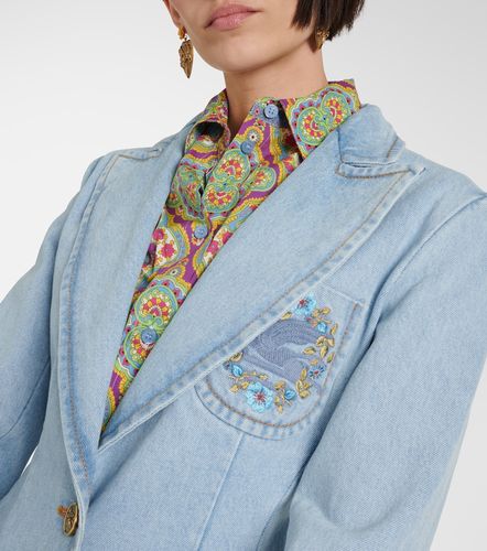 Etro Embroidered denim blazer - Etro - Modalova