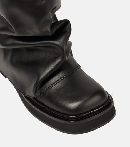 Robin leather combat boots - The Attico - Modalova