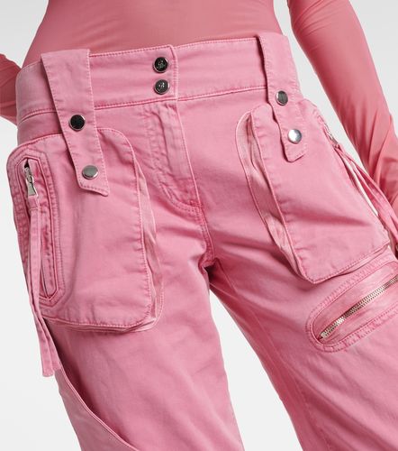 Jeans rectos cargo de tiro bajo - Blumarine - Modalova