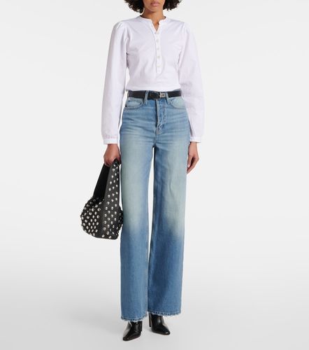 Blusa de algodón con mangas abullonadas - Frame - Modalova