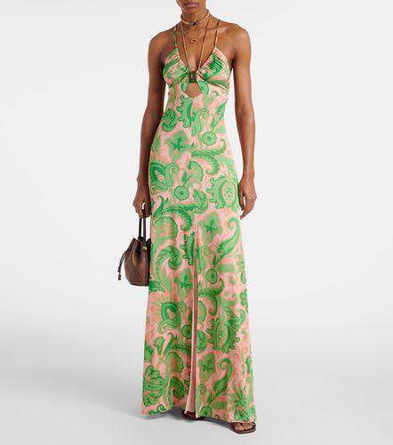 Vestido largo con cuello halter - Etro - Modalova