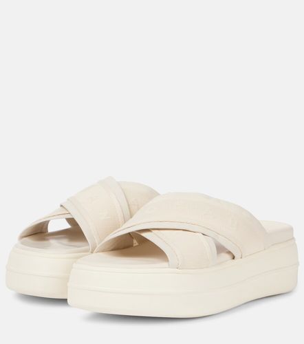 Skyscraper leather-trimmed platform sandals - Hogan - Modalova