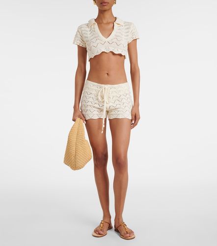 Coco knitted cotton-blend crop top - Bananhot - Modalova