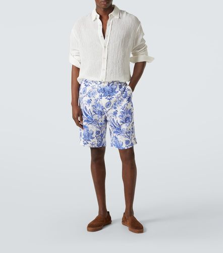 Etro Bermuda in lino con stampa - Etro - Modalova