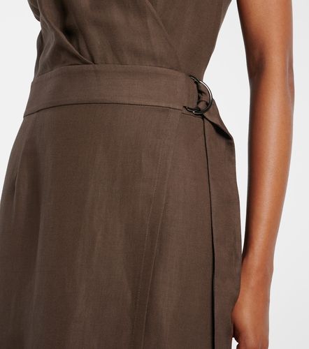 Vestido envolvente de sarga - Brunello Cucinelli - Modalova