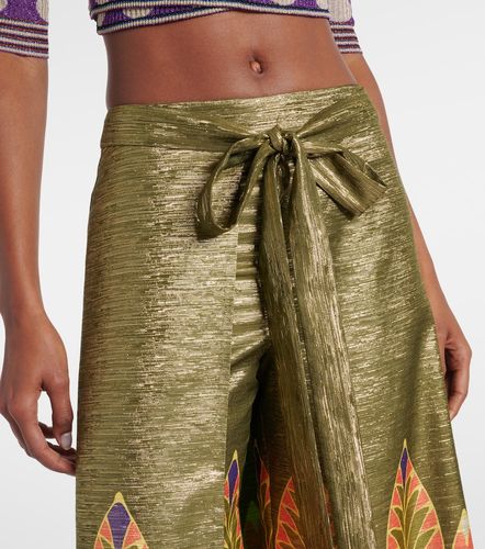 Printed silk-blend wide-leg pants - Valentino - Modalova
