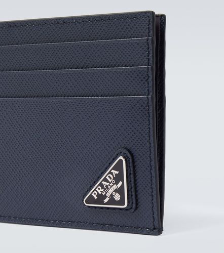 Tarjetero de piel Saffiano con logo - Prada - Modalova