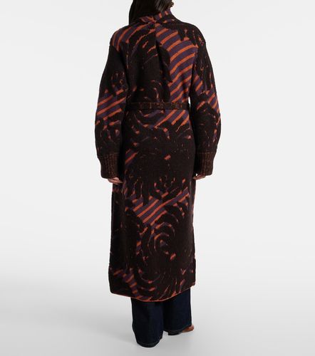 Wool and alpaca-blend jacquard wrap coat - Dries Van Noten - Modalova