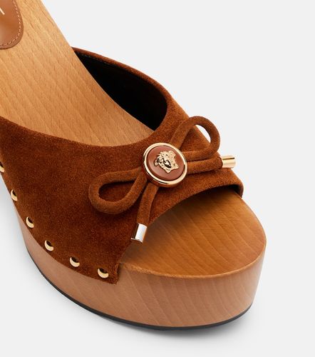 Versace Opera Medusa suede mules - Versace - Modalova